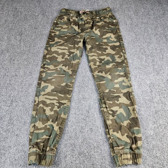 Levi's Other - Levis Boys Camo Jogger Pants Green Brown Size 12 Reg Elastic‎ Waist Drawstring